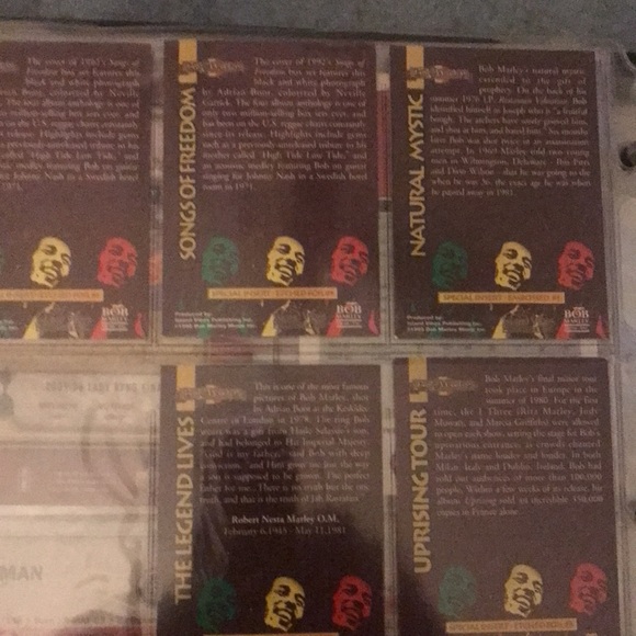 Bob Marley trading cards mint 5 cards - Picture 3 of 6